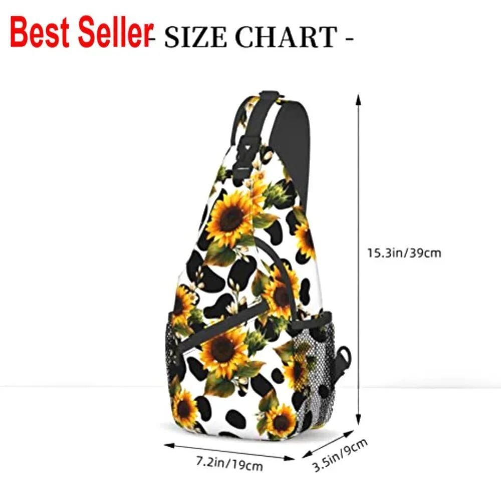 Polyester Crossbody Sling Bag Backpack with Adjustable Padded Shoulder Strap